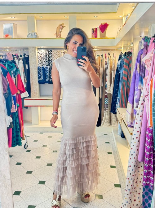 Vestido de gasa con...