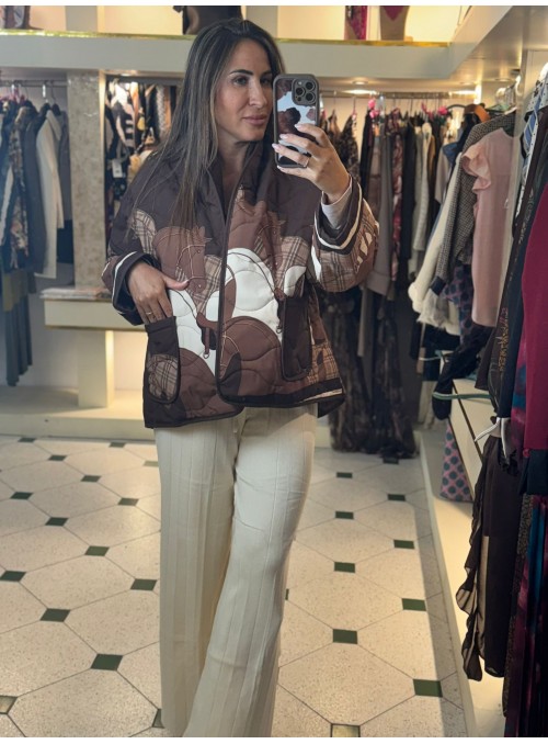 Chaqueta enguatada caballos