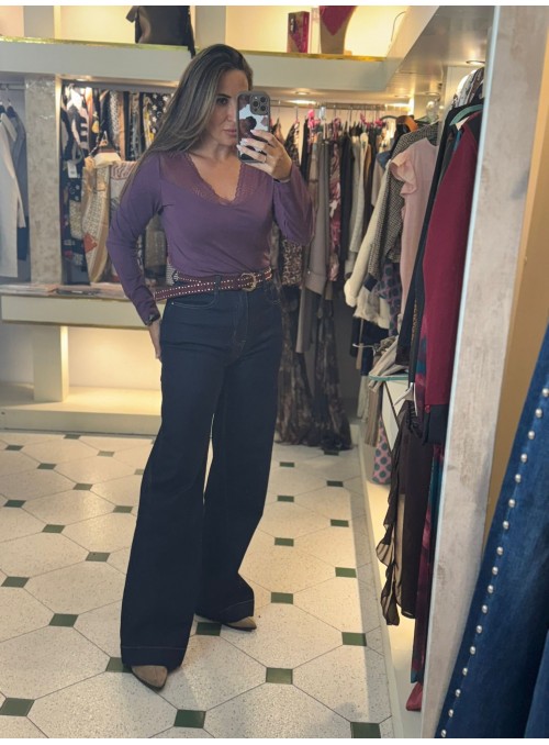 Pantalón ancho recto