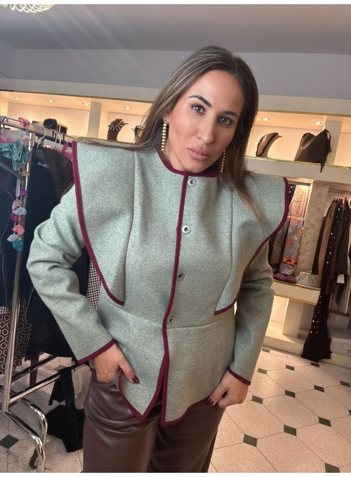 Chaqueta fieltro con...