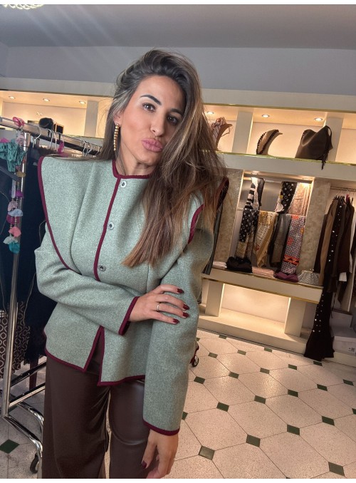 Chaqueta fieltro con...